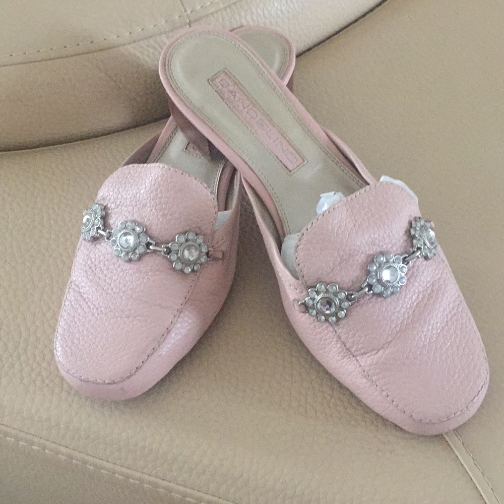 Ladies Light Pink Rhinestone Slide